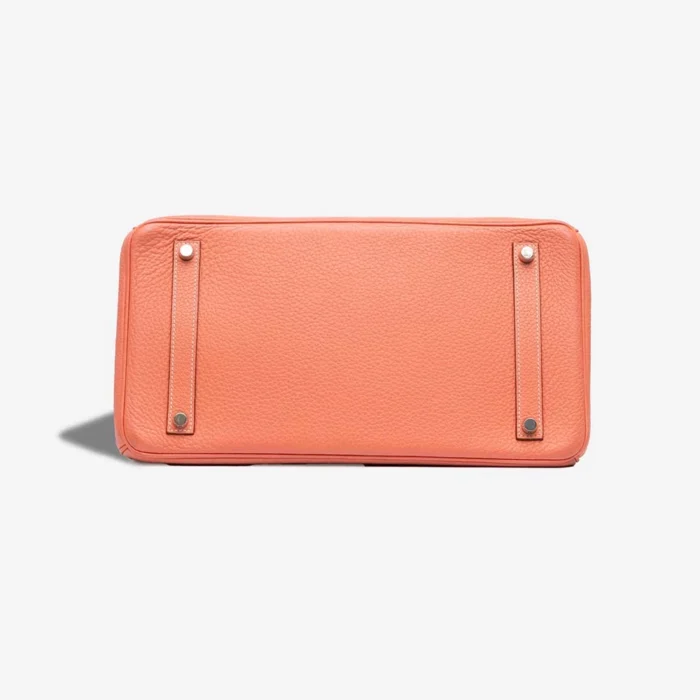 High-End Hermès Inspired Birkin 35 Togo Crevette PHW - Direct Luxury Fashion - Image 3