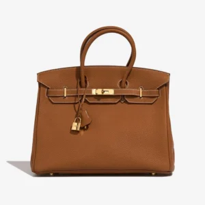 High-End Hermès Inspired Birkin 35 Togo Gold GHW | Luxury Bags