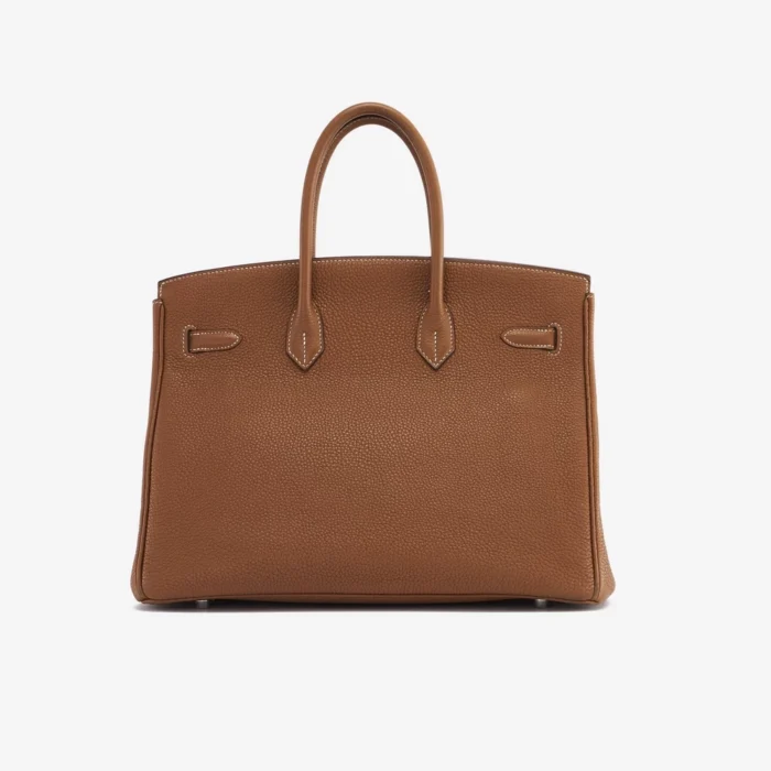 High-End Hermès Inspired Birkin 35 Togo Gold PHW - Direct Luxury Fashion - Image 2