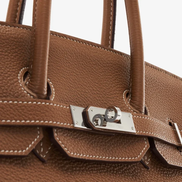 High-End Hermès Inspired Birkin 35 Togo Gold PHW - Direct Luxury Fashion - Image 7