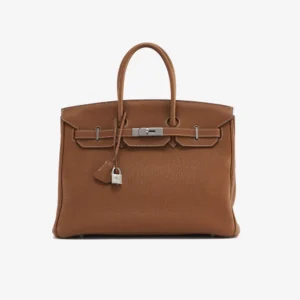 High-End Hermès Inspired Birkin 35 Togo Gold PHW - Direct Luxury Fashion