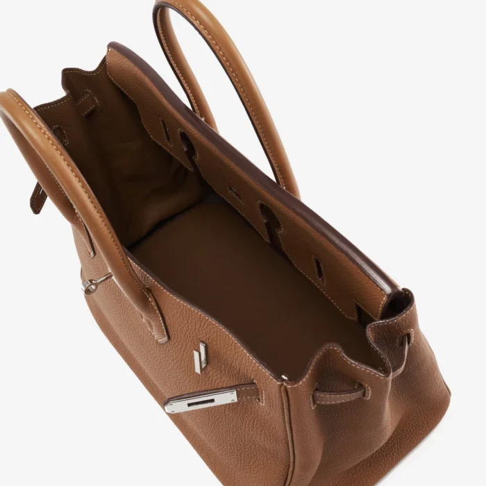 High-End Hermès Inspired Birkin 35 Togo Gold PHW - Direct Luxury Fashion - Image 5