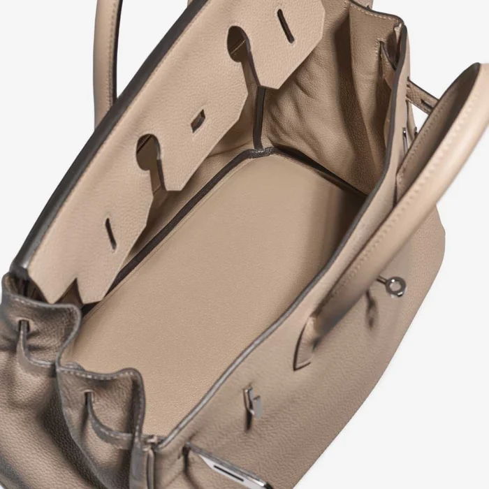 High-End Hermès Inspired Birkin 35 Togo Trench PHW - Direct Luxury Fashion - Image 5