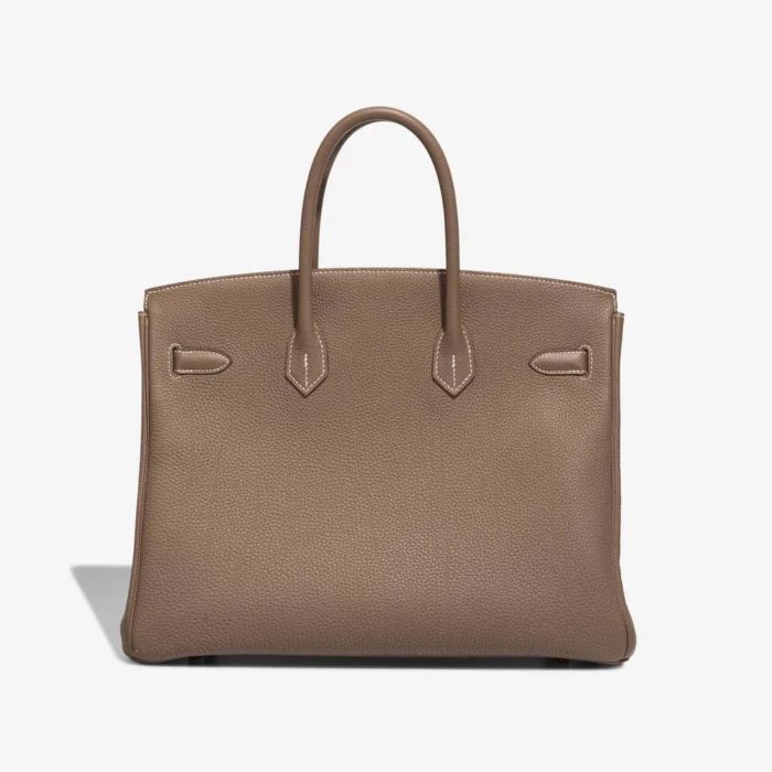 High-End Hermès Inspired Birkin 35 Togo Etoupe GHW - Direct Luxury Fashion - Image 2