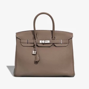 High-End Hermès Inspired Birkin 35 Togo Etoupe PHW - Direct Luxury Fashion