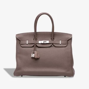 High-End Hermès Inspired Birkin 35 Togo Etoupe PHW - Direct Luxury Fashion
