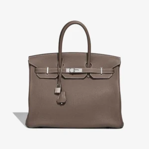 High-End Hermès Inspired Birkin 35 Togo Etoupe PHW - Direct Luxury Fashion