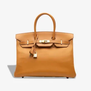 High-End Hermès Inspired Birkin 35 Vache Naturel GHW - Direct Luxury Fashion