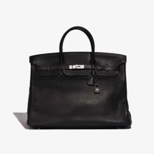 High-End Hermès Inspired Birkin 40 Clemence Black PHW