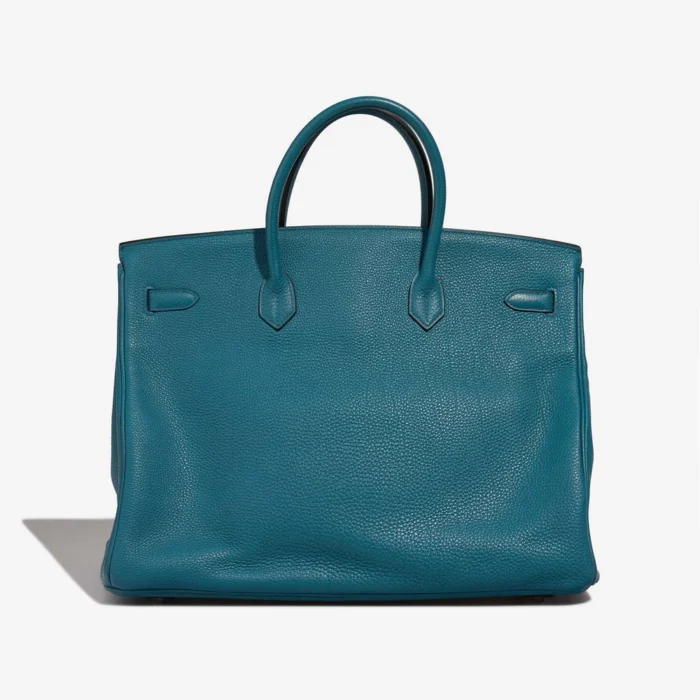 High-End Hermès Inspired Birkin 40 Togo Cobalt PHW - Direct Luxury Fashion - Image 2