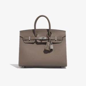 High-End Hermès Birkin Sellier 25 Epsom Etoupe PHW | DLF