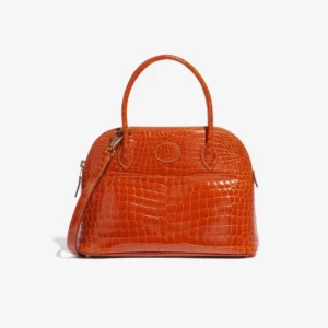 High-End Hermès Inspired Bolide 27 Porosus Crocodile Bag | DLF
