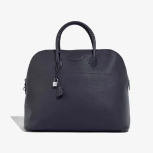 High-End Hermès Inspired Bolide 45 Togo Bleu Nuit PHW - Direct Luxury Fashion