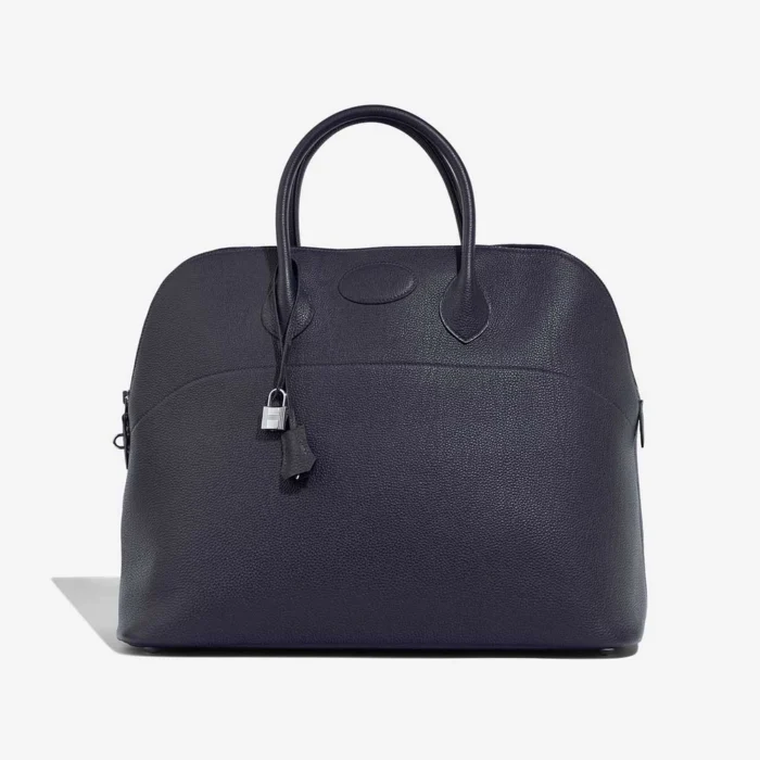 High-End Hermès Inspired Bolide 45 Togo Bleu Nuit PHW - Direct Luxury Fashion
