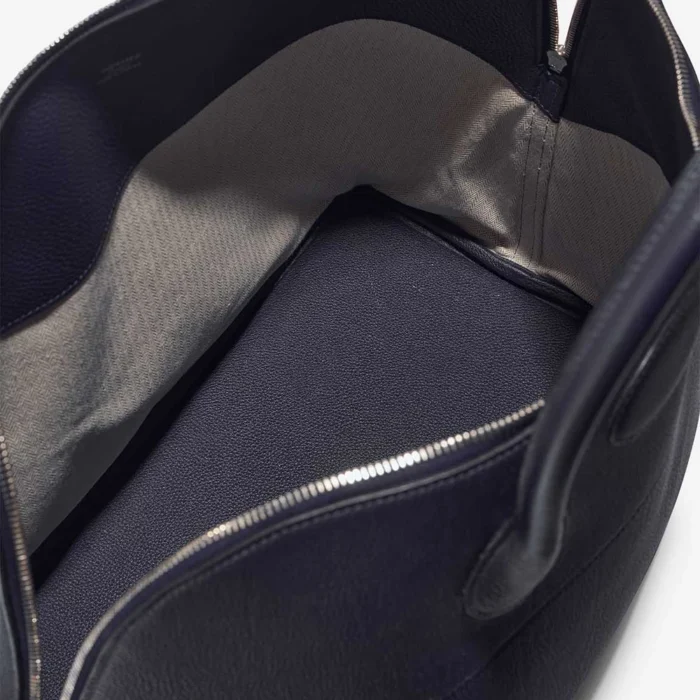 High-End Hermès Inspired Bolide 45 Togo Bleu Nuit PHW - Direct Luxury Fashion - Image 7