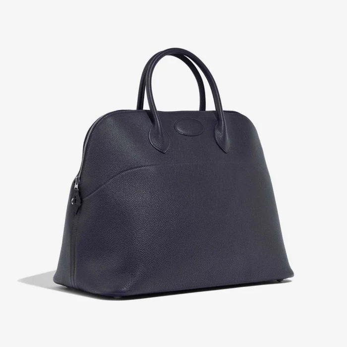 High-End Hermès Inspired Bolide 45 Togo Bleu Nuit PHW - Direct Luxury Fashion - Image 6