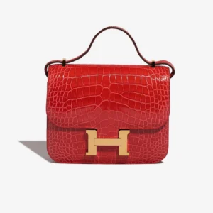 High-End Hermès Inspired Constance 18 Alligator Rouge de Coeur GHW - Direct Luxury Fashion