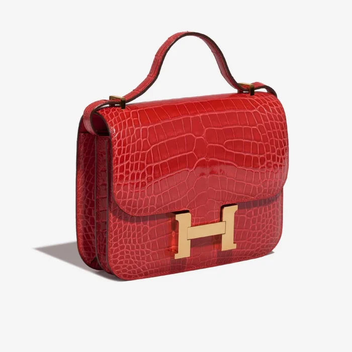 High-End Hermès Inspired Constance 18 Alligator Rouge de Coeur GHW - Direct Luxury Fashion - Image 4