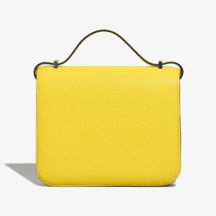 High-End Hermès Inspired Constance 18 Chevre Mysore Jaune Citron PHW - Direct Luxury Fashion - Image 3