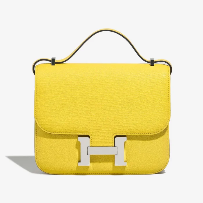High-End Hermès Inspired Constance 18 Chevre Mysore Jaune Citron PHW – Direct Luxury Fashion