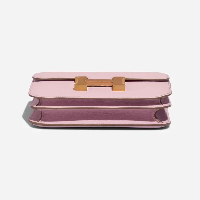 High-End Hermès Inspired Constance 18 Chevre Mysore Mauve Pale GHW - Direct Luxury Fashion - Image 4