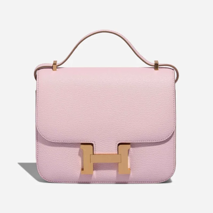 High-End Hermès Inspired Constance 18 Chevre Mysore Mauve Pale GHW - Direct Luxury Fashion