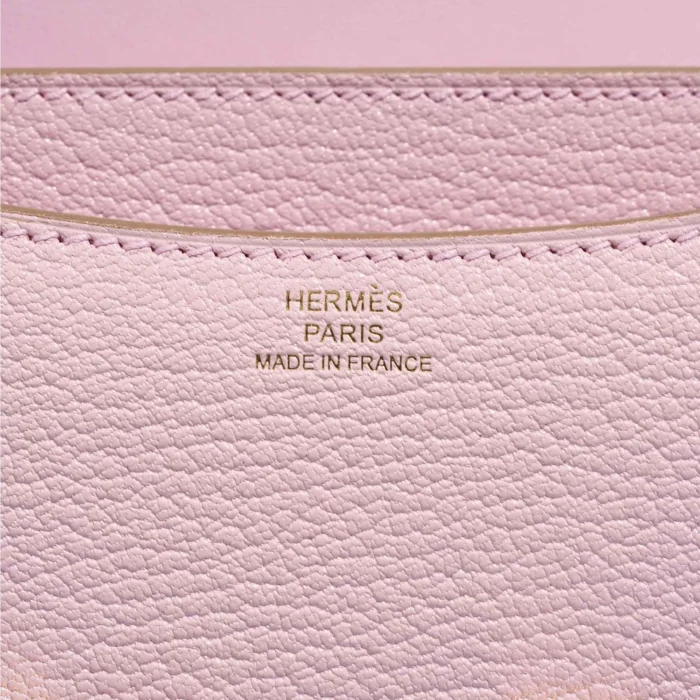 High-End Hermès Inspired Constance 18 Chevre Mysore Mauve Pale GHW - Direct Luxury Fashion - Image 2