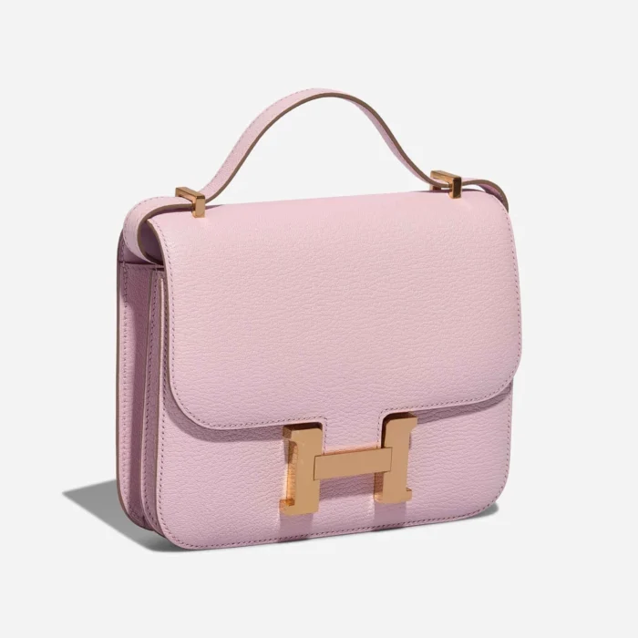 High-End Hermès Inspired Constance 18 Chevre Mysore Mauve Pale GHW - Direct Luxury Fashion - Image 5
