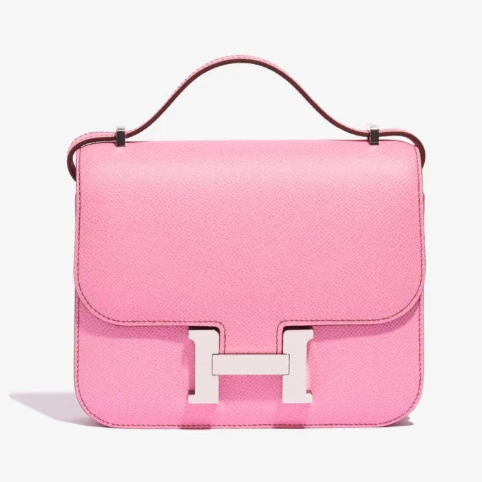 High-End Hermès Inspired Constance 18 Epsom Bubblegum PHW