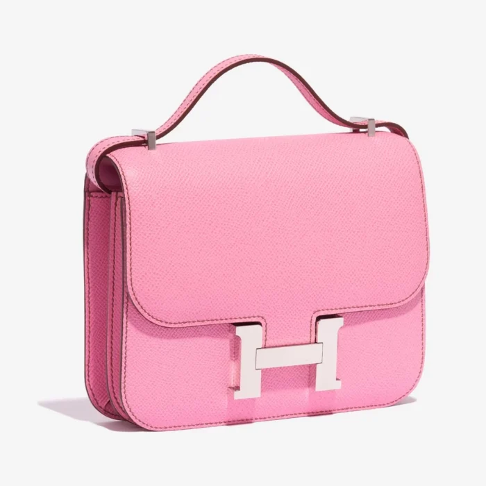 High-End Hermès Inspired Constance 18 Epsom 5P Bubblegum PHW - Direct Luxury Fashion - Image 4