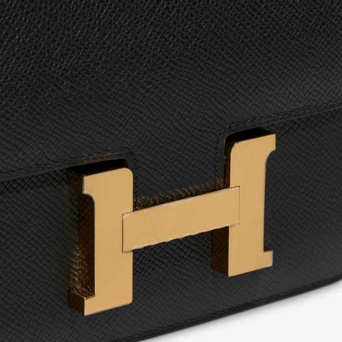 High-End Hermès Inspired Constance 18 Epsom Black GHW - Direct Luxury Fashion - Image 7