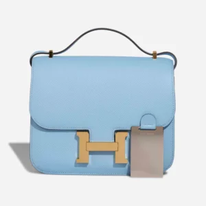 High-End Hermès Inspired Constance 18 Epsom Celeste GHW - Direct Luxury Fashion