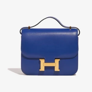 High-End Hermès Inspired Constance 18 Tadelakt Bleu GHW