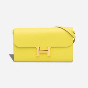 High-End Hermès Inspired Constance To Go Evercolor Lime GHW - Direct Luxury Fashion