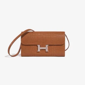 High-End Hermès Inspired Constance To Go Matte Alligator Gold PHW