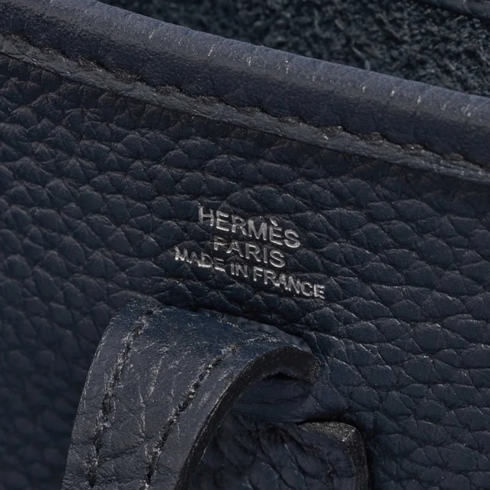 High-End Hermès Inspired Evelyne 16 Clemence Blue Nuit PHW - Direct Luxury Fashion - Image 6