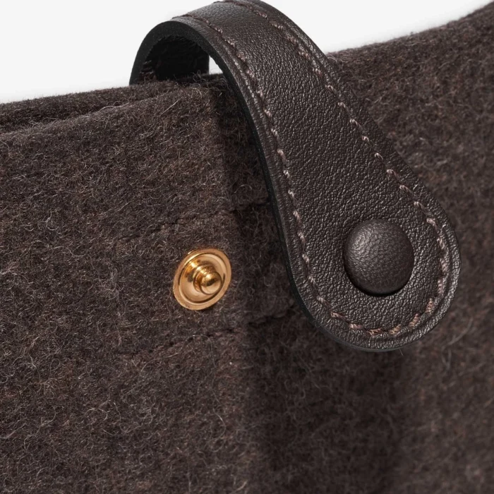 High-End Hermès Inspired Evelyne 16 Felt/Swift Ebène GHW - Direct Luxury Fashion - Image 7