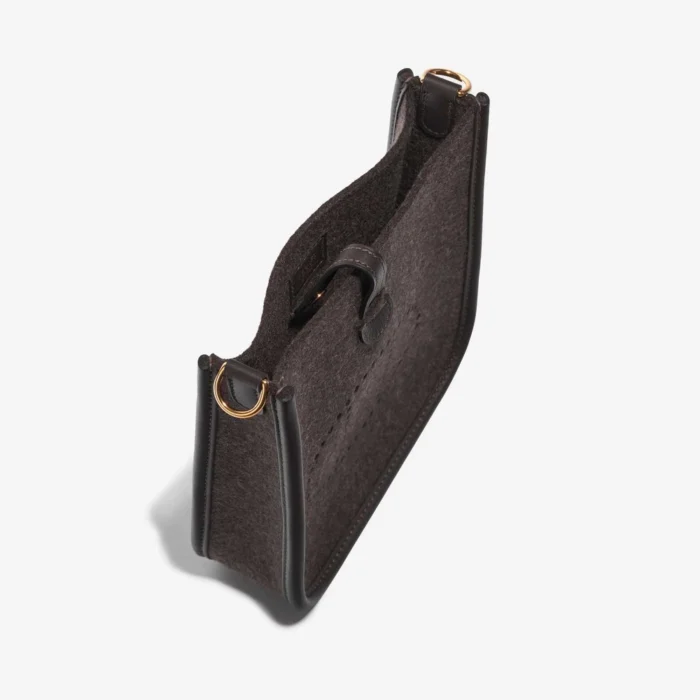 High-End Hermès Inspired Evelyne 16 Felt/Swift Ebène GHW - Direct Luxury Fashion - Image 5