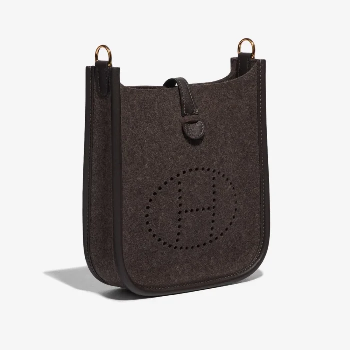 High-End Hermès Inspired Evelyne 16 Felt/Swift Ebène GHW - Direct Luxury Fashion - Image 4