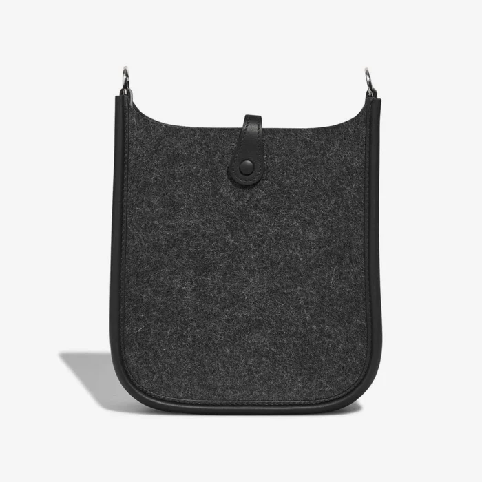 High-End Hermès Inspired Evelyne 16 Felt/Swift Graphite/Black PHW - Direct Luxury Fashion - Image 3