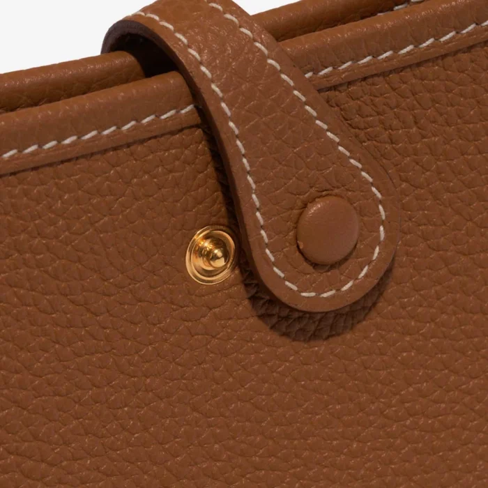 High-End Hermès Inspired Evelyne 16 Taurillon Clemence Gold GHW - Direct Luxury Fashion - Image 6