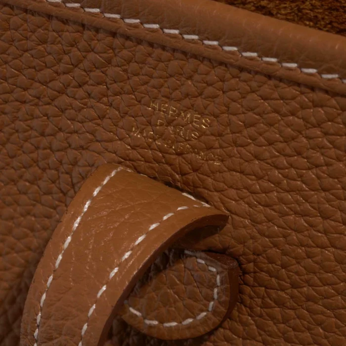 High-End Hermès Inspired Evelyne 16 Taurillon Clemence Gold GHW - Direct Luxury Fashion - Image 2
