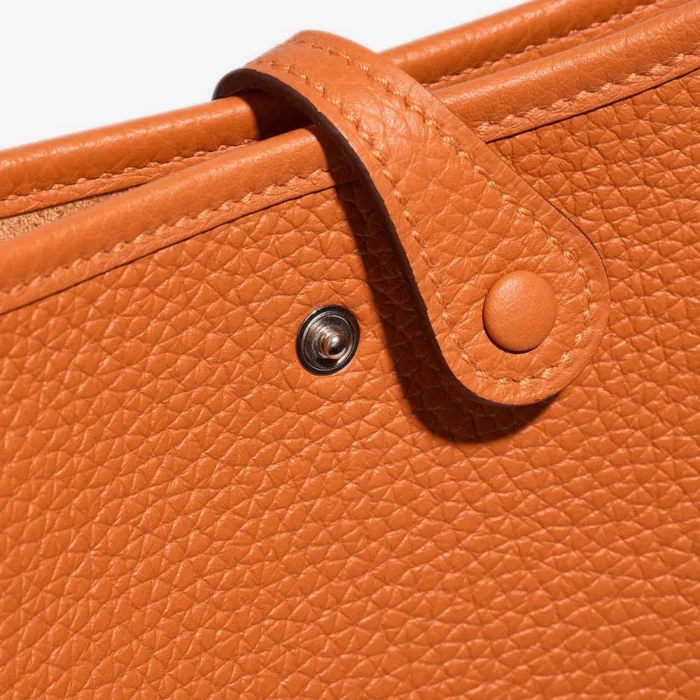 High-End Hermès Inspired Evelyne 16 Taurillon Clemence Orange PHW - Direct Luxury Fashion - Image 6