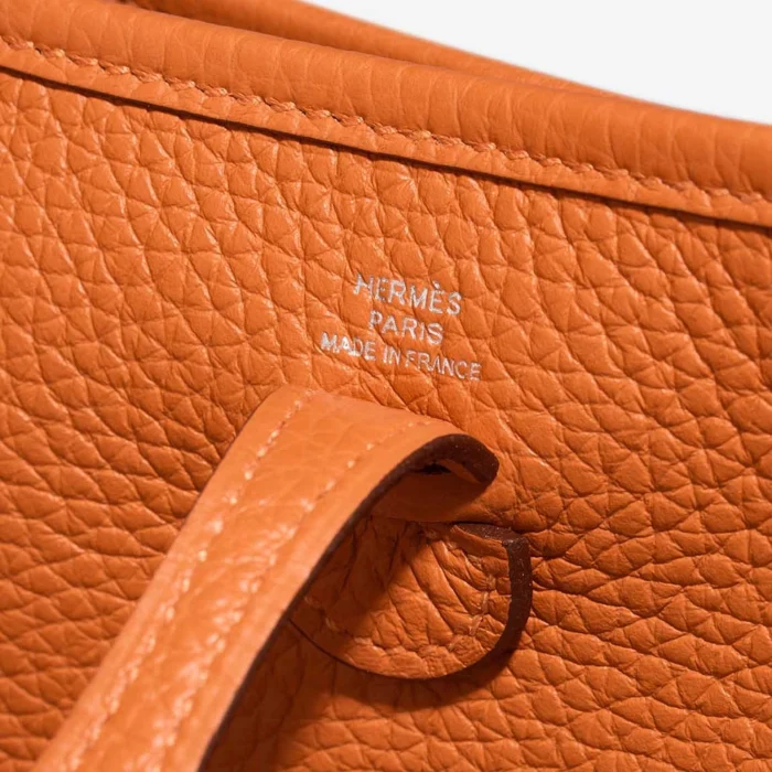 High-End Hermès Inspired Evelyne 16 Taurillon Clemence Orange PHW - Direct Luxury Fashion - Image 2