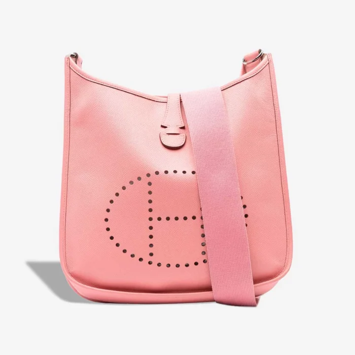 High-End Hermès Inspired Evelyne 29 Epsom Rose Confetti PHW - Direct Luxury Fashion