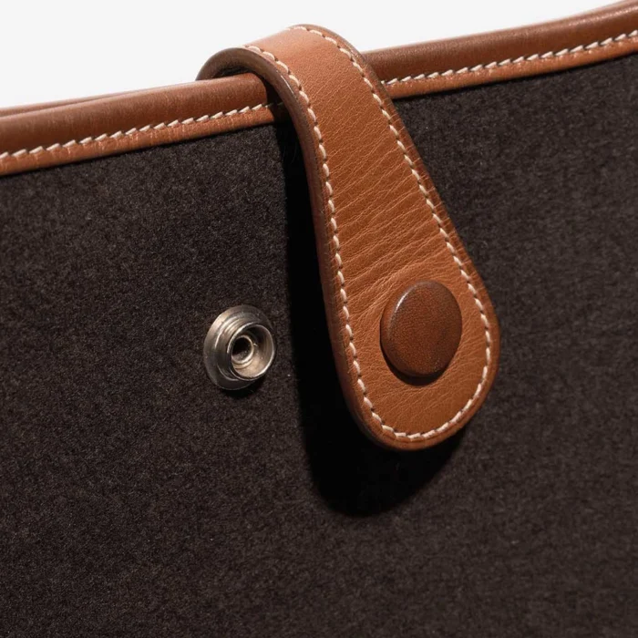 High-End Hermès Inspired Evelyne 29 Felt/Barenia ebene/Naturel PHW - Direct Luxury Fashion - Image 6