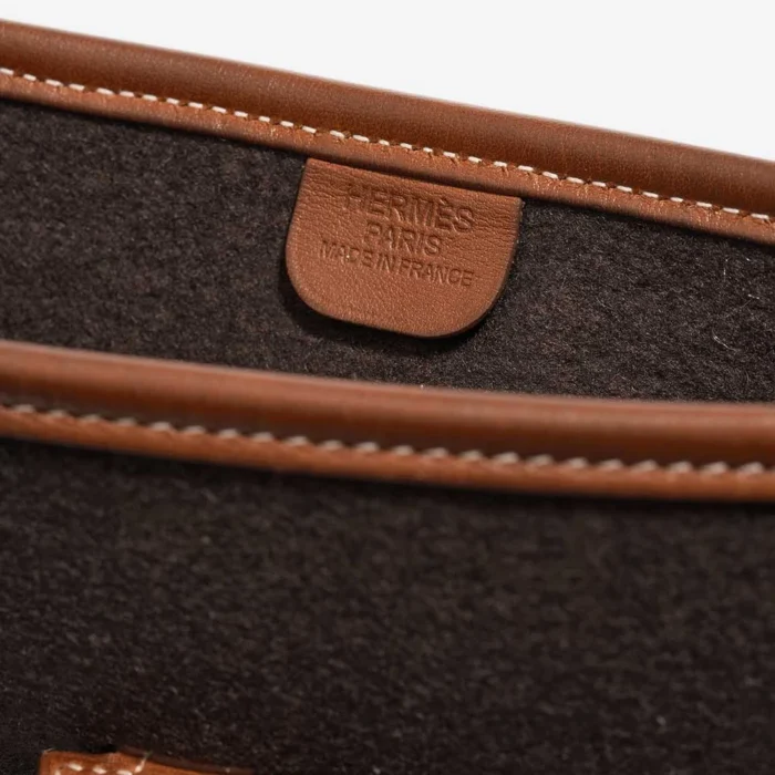High-End Hermès Inspired Evelyne 29 Felt/Barenia ebene/Naturel PHW - Direct Luxury Fashion - Image 2