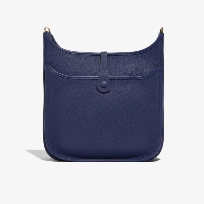 High-End Hermès Inspired Evelyne 29 Taurillon Clemence Blue Sapphire GHW - Direct Luxury Fashion - Image 2