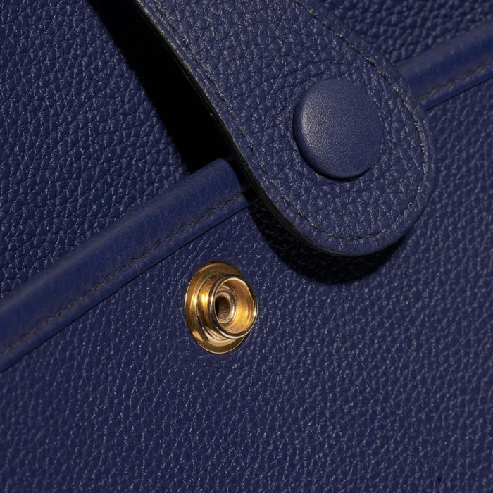 High-End Hermès Inspired Evelyne 29 Taurillon Clemence Blue Sapphire GHW - Direct Luxury Fashion - Image 7