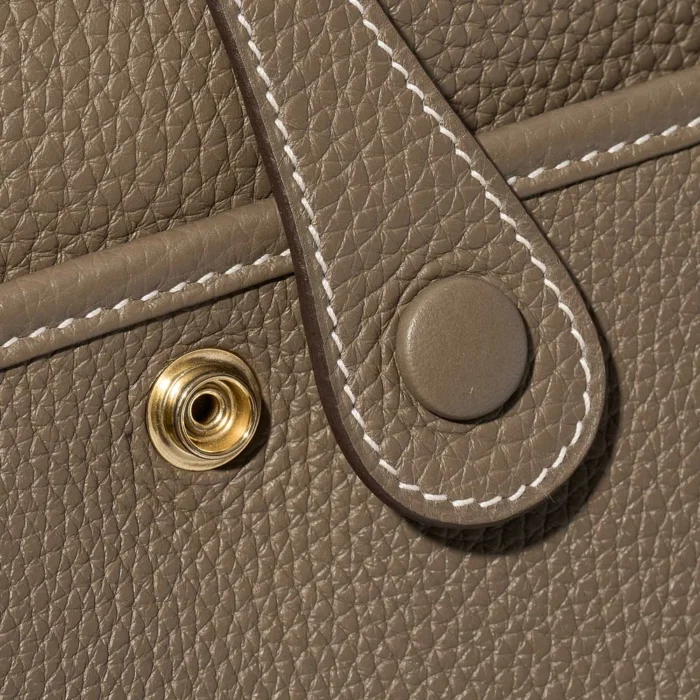 High-End Hermès Inspired Evelyne 29 Taurillon Clemence Etoupe GHW - Direct Luxury Fashion - Image 7